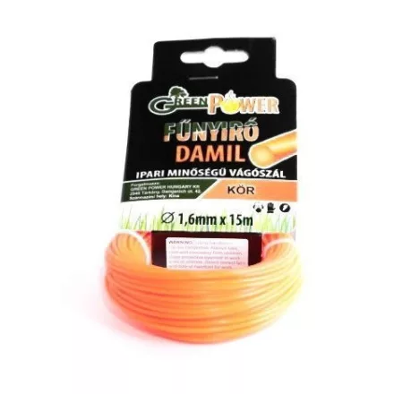 LEVGP0023  DAMIL 1,6MMX15M KÖR,PROFI