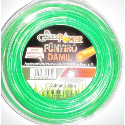 LEVGP0707  DAMIL 2,4MMX86M KÖR,PROFI